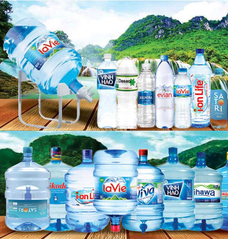 đặt nước đóng bình 20l giao tận nhà