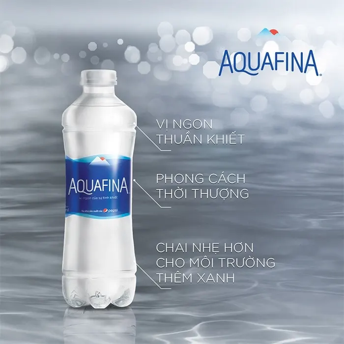 nước tinh khiết Aquafina tốt cho sức khỏe