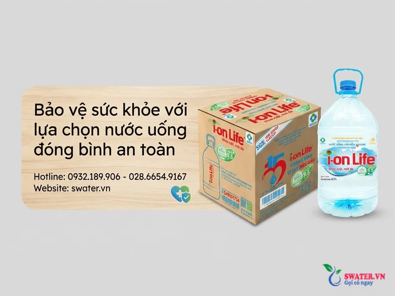 Bảo vệ sức khỏe với lựa chọn nước uống đóng bình an toàn