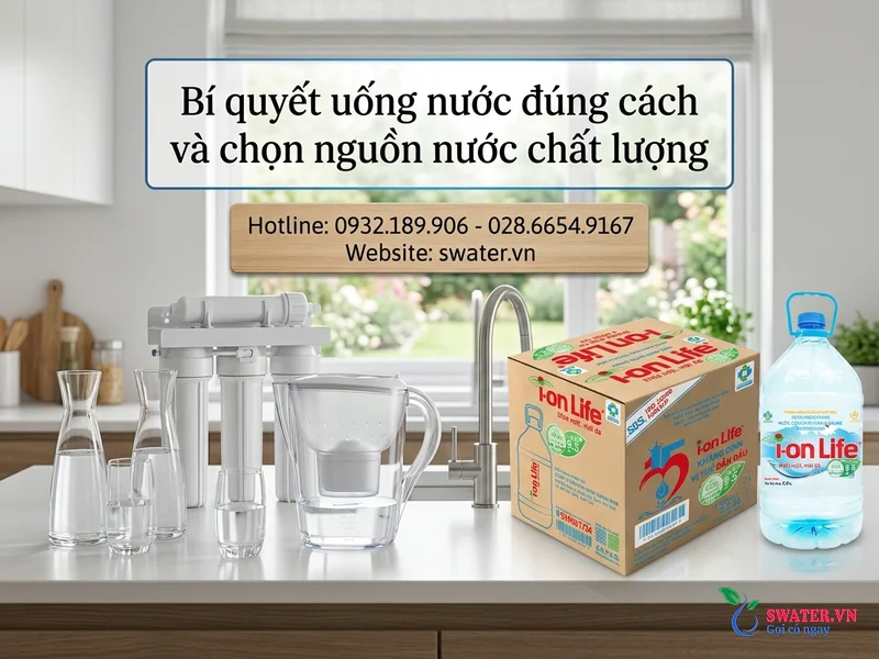 Bí quyết uống nước đúng cách và chọn nguồn nước chất lượng
