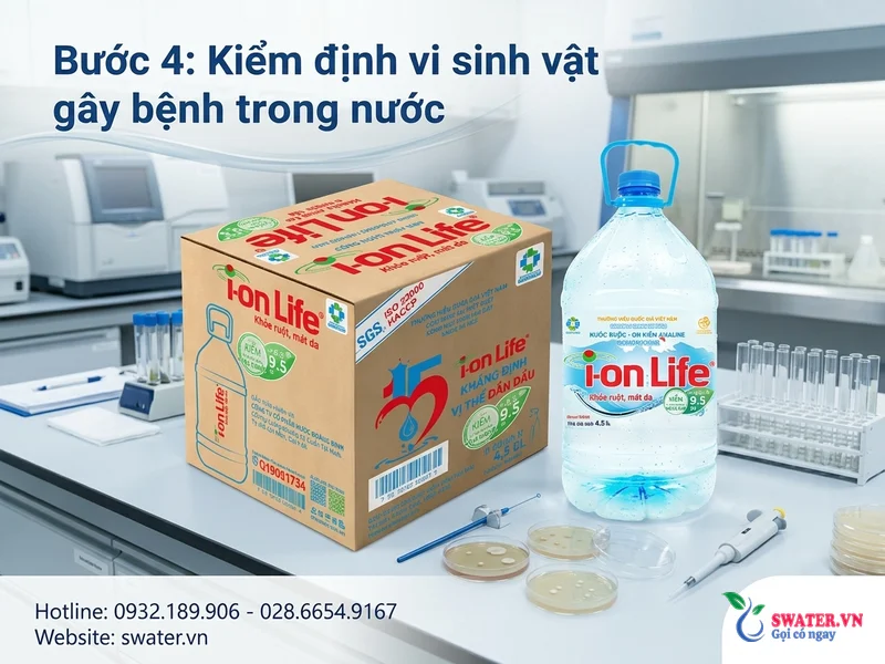 Bước 4: Kiểm định vi sinh vật gây bệnh trong nước