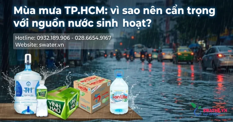 Mùa mưa TP.HCM: vì sao nên cẩn trọng với nguồn nước sinh hoạt?