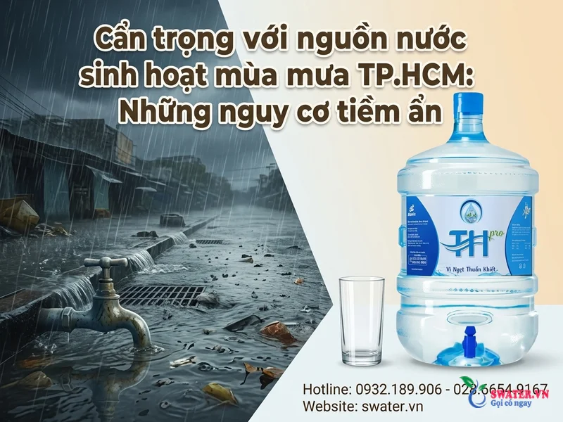 Cẩn trọng với nguồn nước sinh hoạt mùa mưa TP.HCM: Những nguy cơ tiềm ẩn