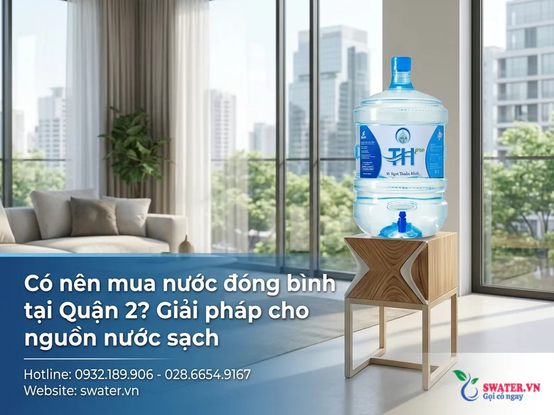 Có nên mua nước đóng bình tại Quận 2? Giải pháp cho nguồn nước sạch