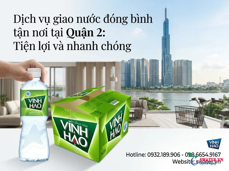 Dịch vụ giao nước đóng bình tận nơi tại Quận 2: Tiện lợi và nhanh chóng