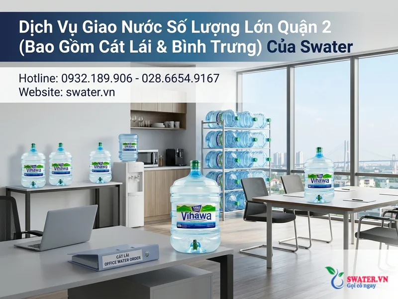 Dịch Vụ Giao Nước Số Lượng Lớn Quận 2 (Bao Gồm Cát Lái & Bình Trưng) Của Swater