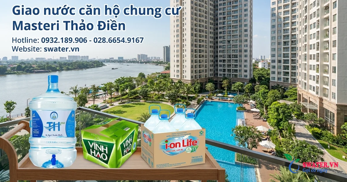 Giao nước căn hộ chung cư Masteri Thảo Điền