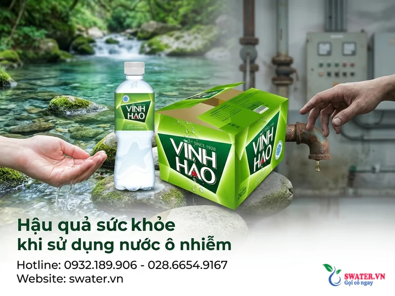 Hậu quả sức khỏe khi sử dụng nước ô nhiễm
