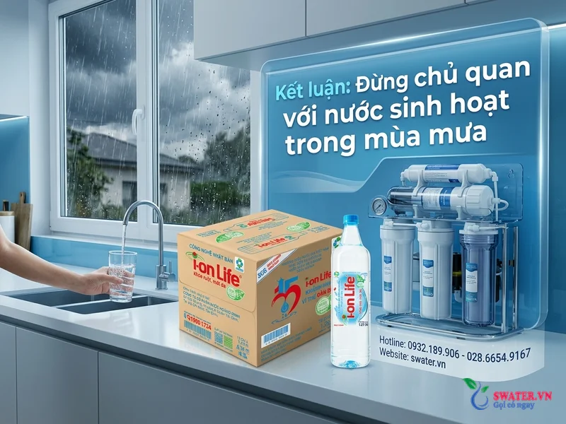 Kết luận: Đừng chủ quan với nước sinh hoạt trong mùa mưa