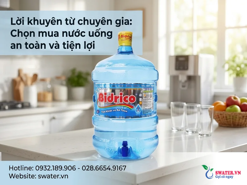 Lời khuyên từ chuyên gia: Chọn mua nước uống an toàn và tiện lợi