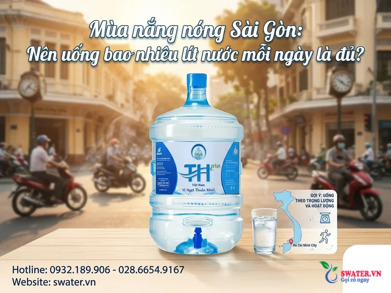 Mùa nắng nóng Sài Gòn: Nên uống bao nhiêu lít nước mỗi ngày là đủ?