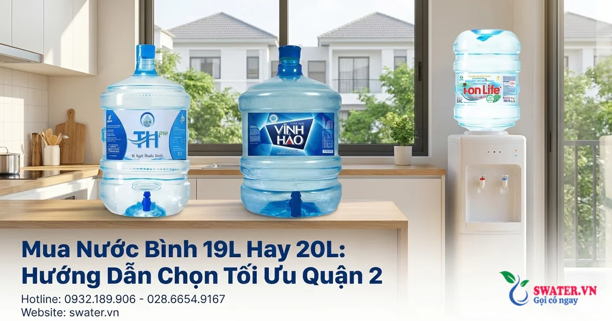 Mua Nước Bình 19L Hay 20L: Hướng Dẫn Chọn Tối Ưu Quận 2