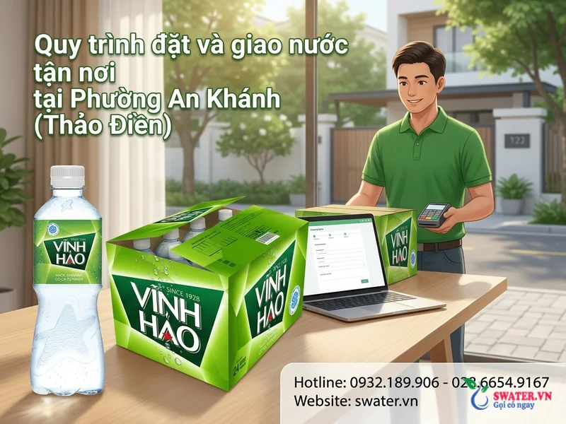 Quy trình đặt và giao nước tận nơi tại Phường An Khánh (Thảo Điền)