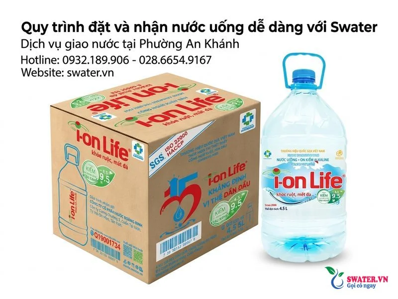 Quy trình đặt và nhận nước uống dễ dàng với Swater
