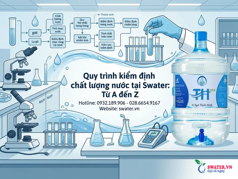 Quy trình kiểm định chất lượng nước tại Swater: Từ A đến Z
