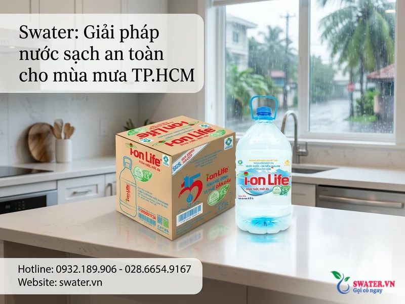 Swater: Giải pháp nước sạch an toàn cho mùa mưa TP.HCM