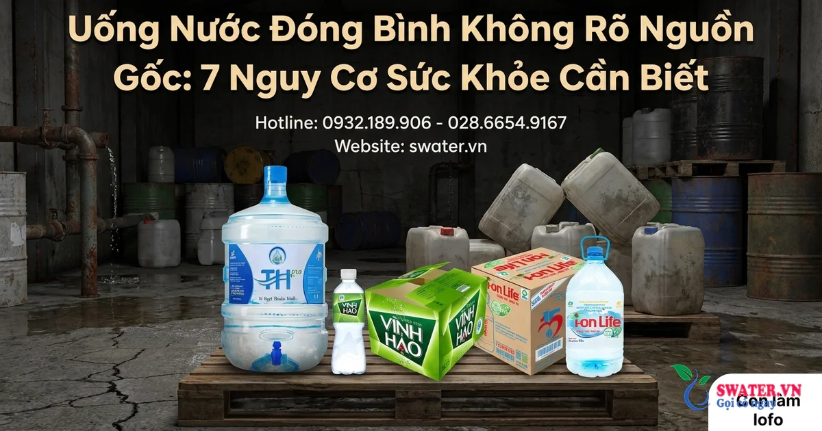 Uống Nước Đóng Bình Không Rõ Nguồn Gốc: 7 Nguy Cơ Sức Khỏe Cần Biết