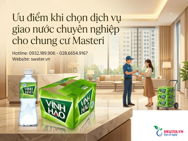 Ưu điểm khi chọn dịch vụ giao nước chuyên nghiệp cho chung cư Masteri