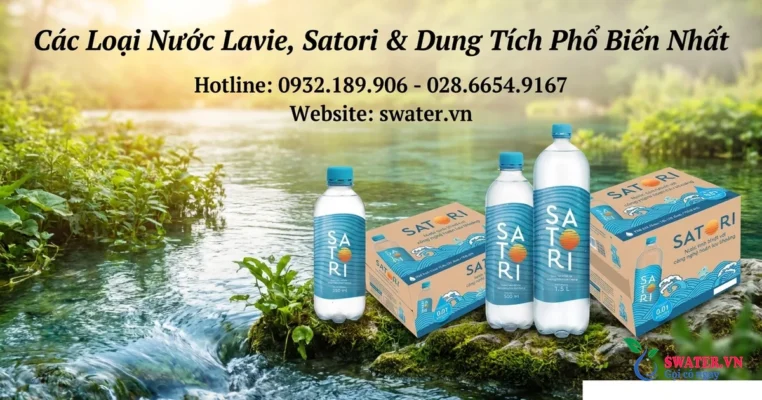 Các Loại Nước Lavie, Satori & Dung Tích Phổ Biến Nhất