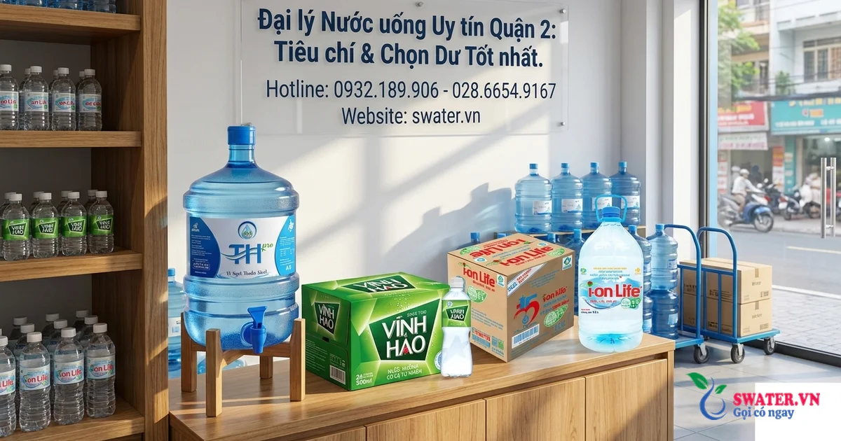 Đại lý Nước uống Uy tín Quận 2: Tiêu chí & Chọn Tốt nhất.