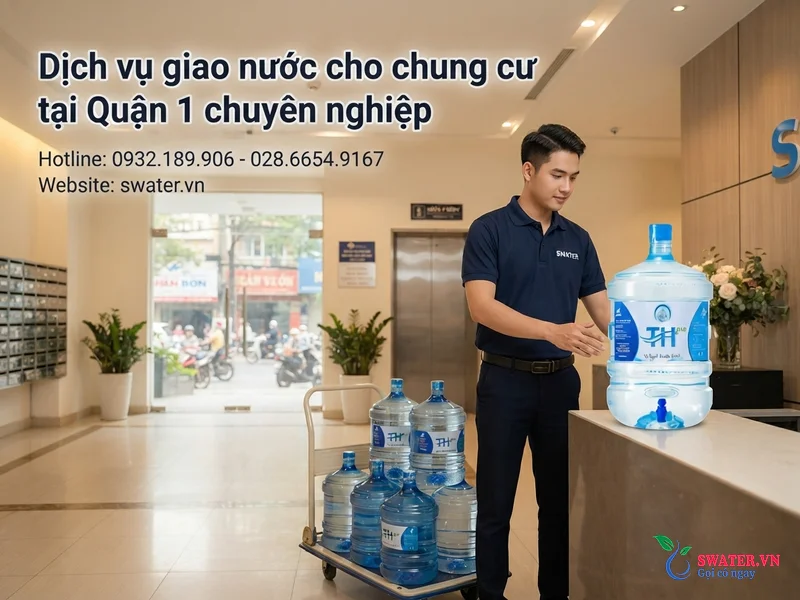 Dịch vụ giao nước cho chung cư tại Quận 1 chuyên nghiệp