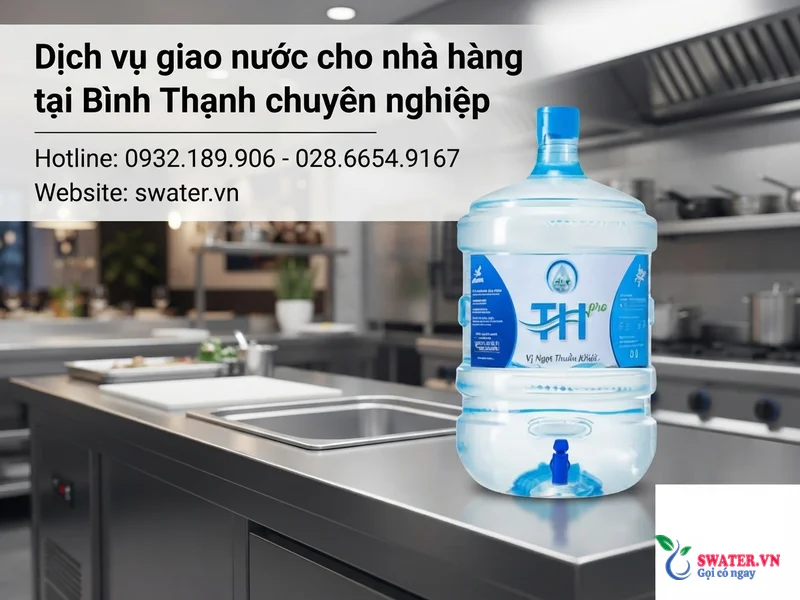 Dịch vụ giao nước cho nhà hàng tại Bình Thạnh chuyên nghiệp