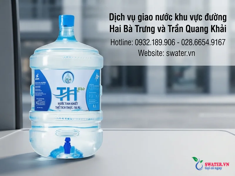 Dịch vụ giao nước khu vực đường Hai Bà Trưng và Trần Quang Khải