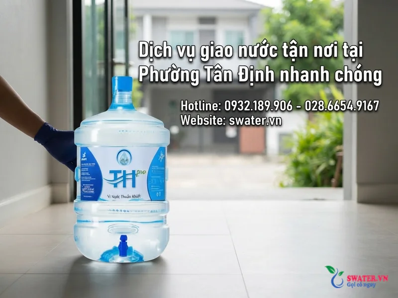 Dịch vụ giao nước tận nơi tại Phường Tân Định nhanh chóng