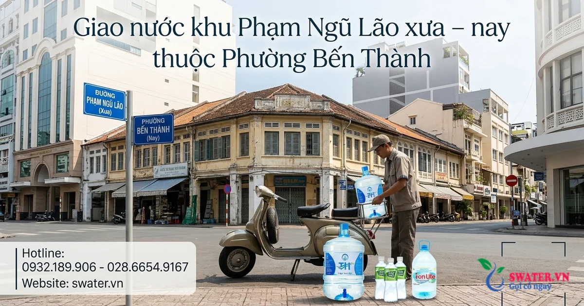 Giao nước khu Phạm Ngũ Lão xưa – nay thuộc Phường Bến Thành