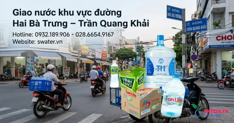 Giao nước khu vực đường Hai Bà Trưng – Trần Quang Khải