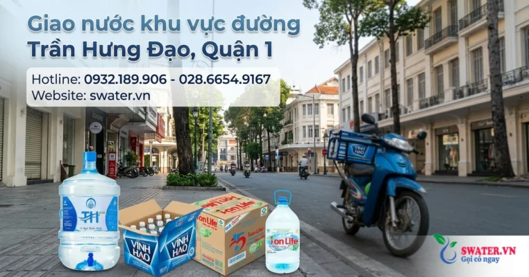 Giao nước khu vực đường Trần Hưng Đạo, Quận 1