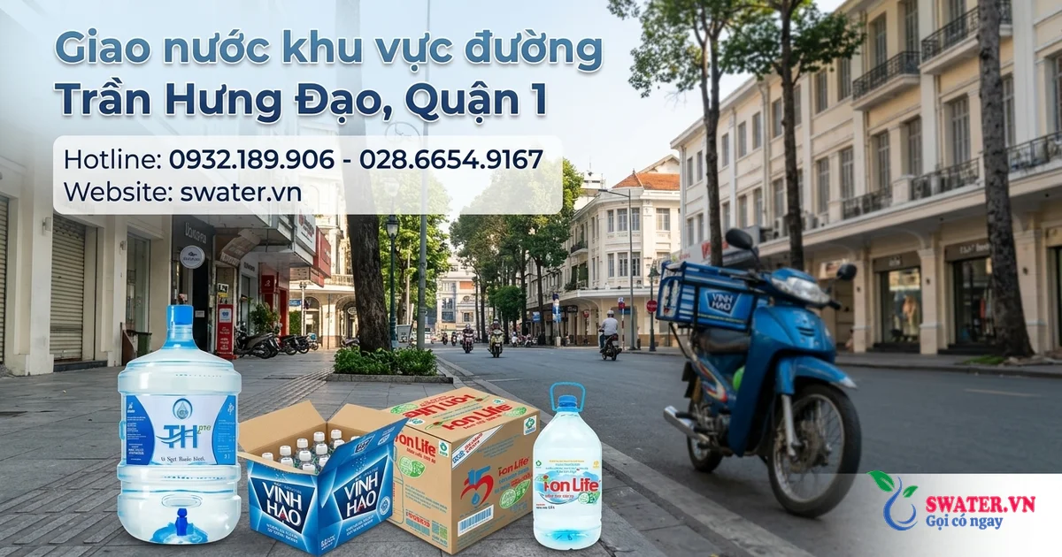 Giao nước khu vực đường Trần Hưng Đạo, Quận 1