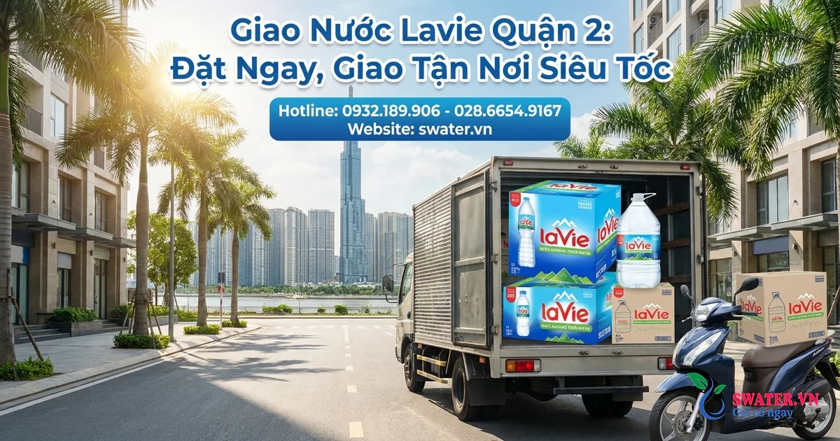 Giao Nước Lavie Quận 2: Đặt Ngay, Giao Tận Nơi Siêu Tốc
