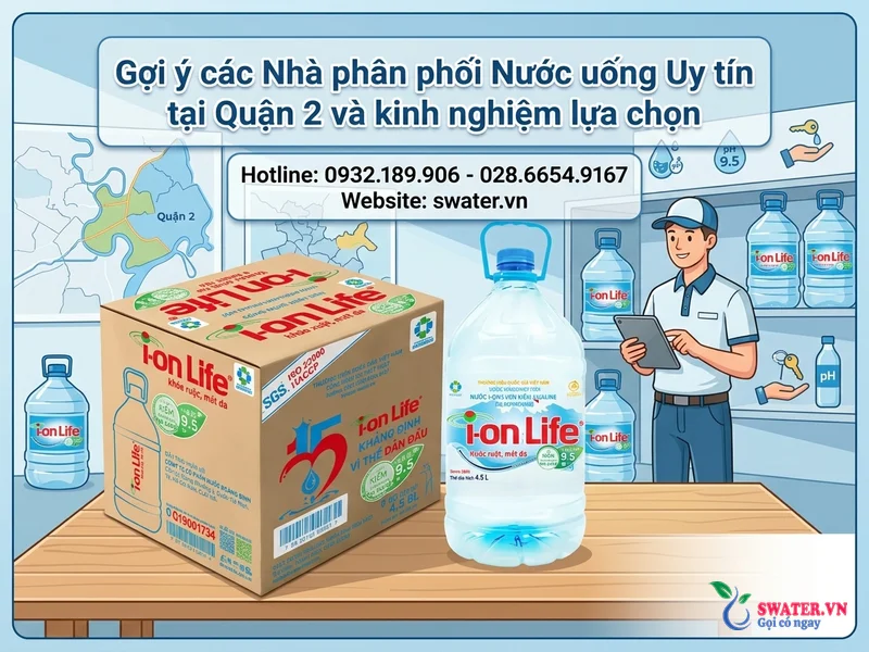 Gợi ý các Nhà phân phối Nước uống Uy tín tại Quận 2 và kinh nghiệm lựa chọn