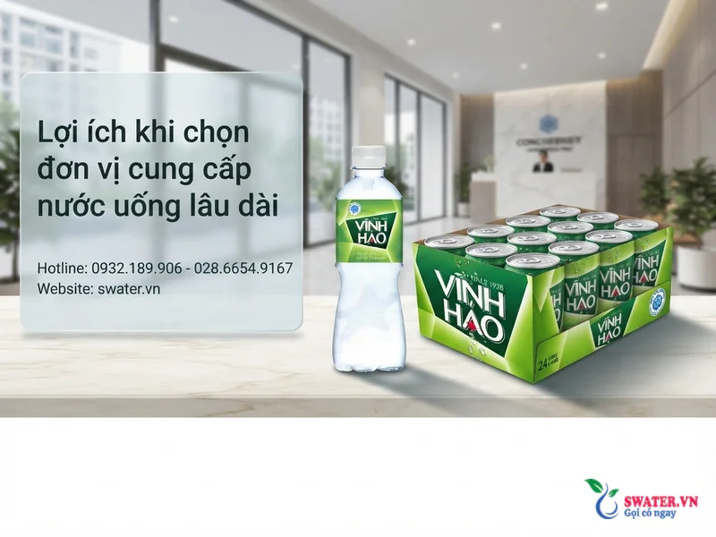Lợi ích khi chọn đơn vị cung cấp nước uống lâu dài