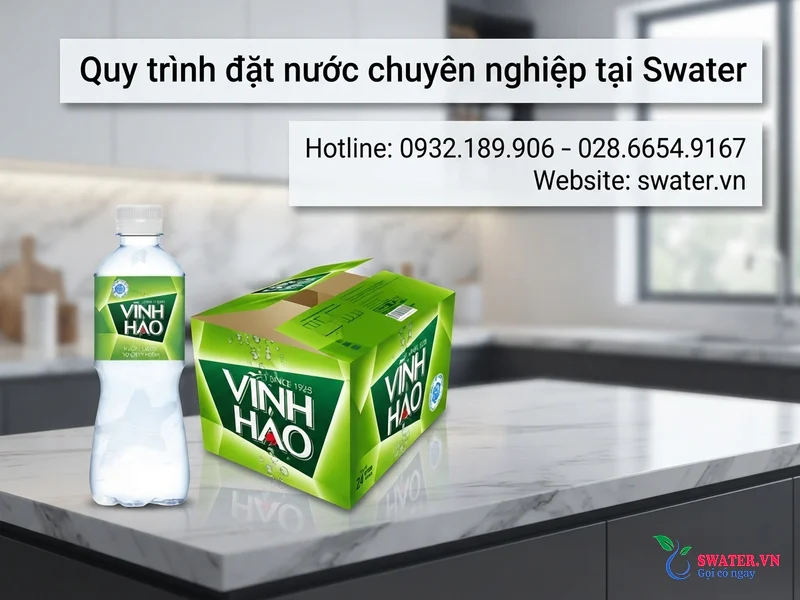 Quy trình đặt nước chuyên nghiệp tại Swater