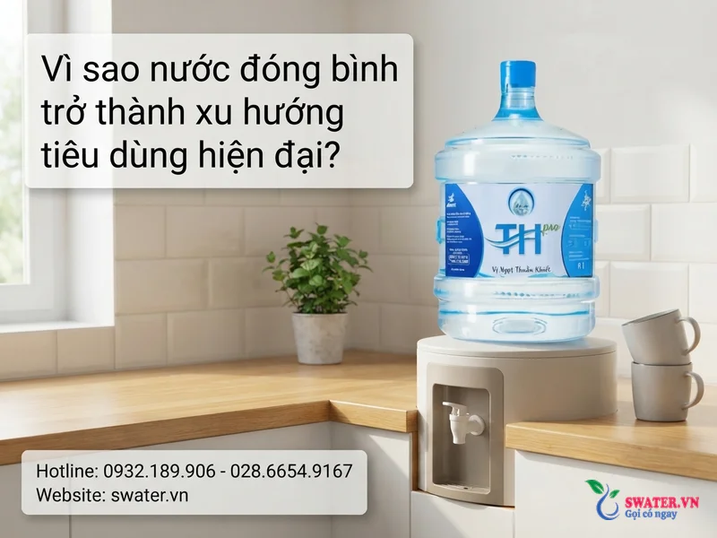 Vì sao nước đóng bình trở thành xu hướng tiêu dùng hiện đại?