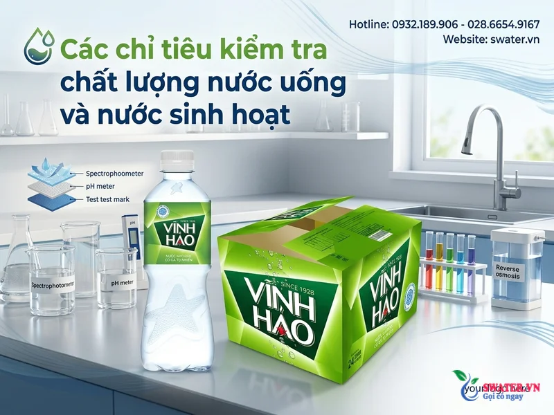 Các chỉ tiêu kiểm tra chất lượng nước uống và nước sinh hoạt