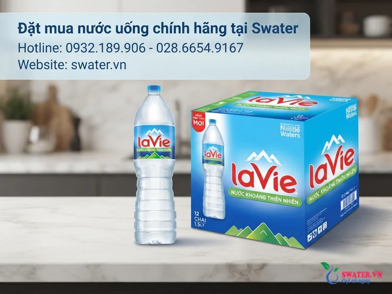 Đặt mua nước uống chính hãng tại Swater