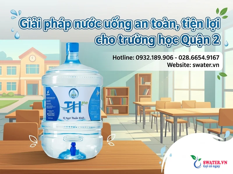 Giải pháp nước uống an toàn, tiện lợi cho trường học Quận 2