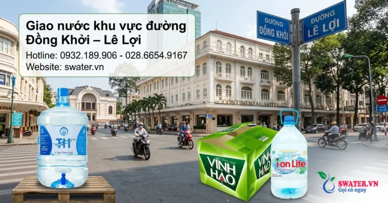 Giao nước khu vực đường Đồng Khởi – Lê Lợi