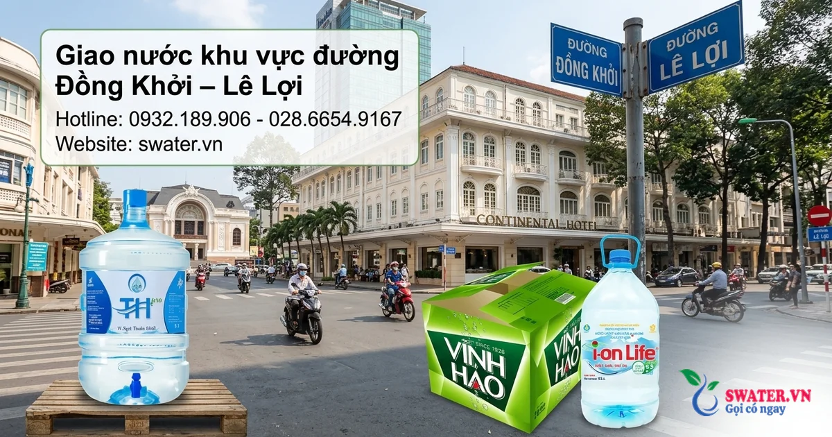 Giao nước khu vực đường Đồng Khởi – Lê Lợi
