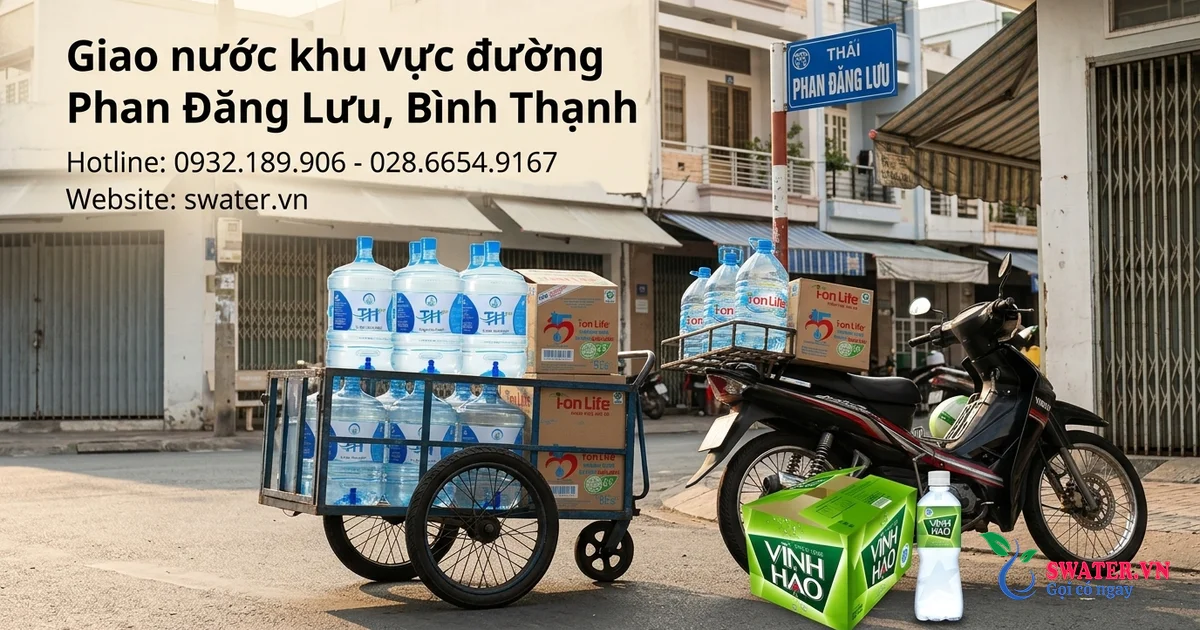 Giao nước khu vực đường Phan Đăng Lưu, Bình Thạnh