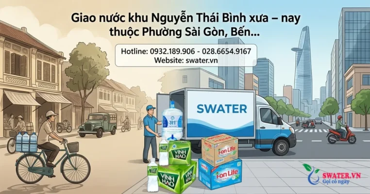Giao nước khu Nguyễn Thái Bình xưa – nay thuộc Phường Sài Gòn, Bến Thành