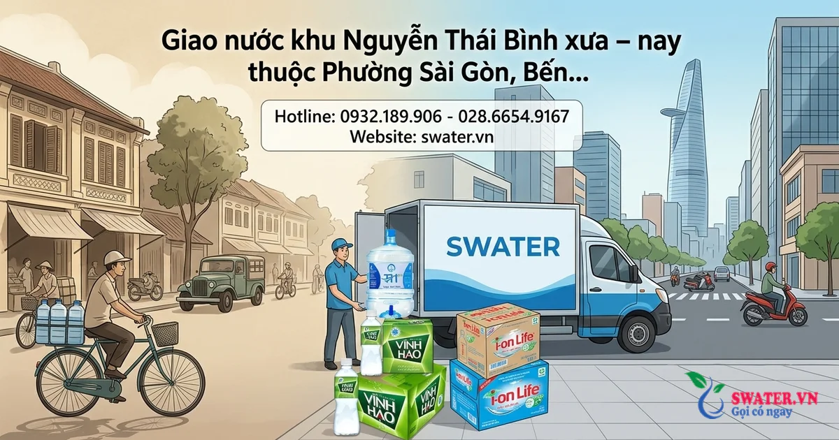 Giao nước khu Nguyễn Thái Bình xưa – nay thuộc Phường Sài Gòn, Bến Thành