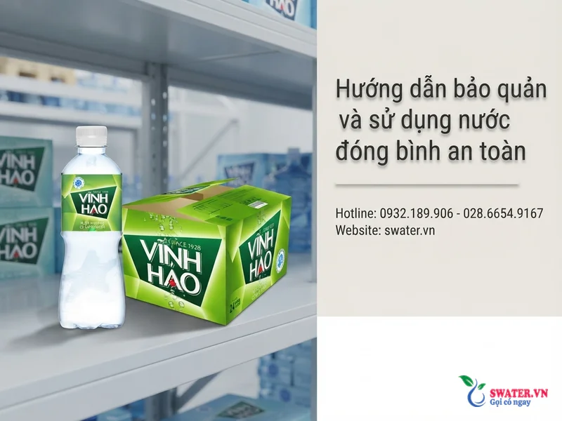 Hướng dẫn bảo quản và sử dụng nước đóng bình an toàn