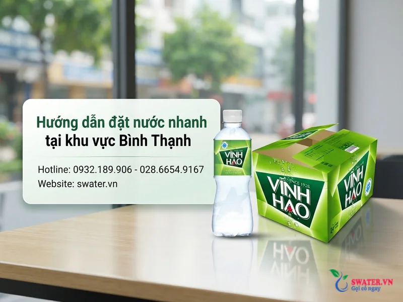 Hướng dẫn đặt nước nhanh tại khu vực Bình Thạnh