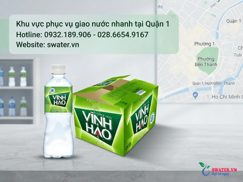 Khu vực phục vụ giao nước nhanh tại Quận 1