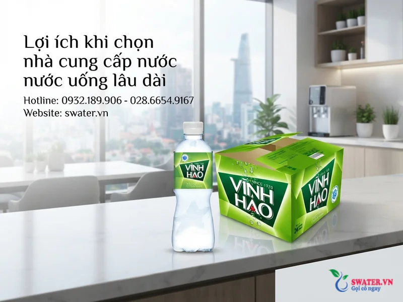 Lợi ích khi chọn nhà cung cấp nước uống lâu dài