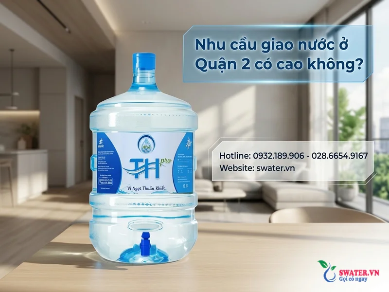 Nhu cầu giao nước ở Quận 2 có cao không?